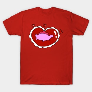 Valentine Heart Stegosaurus T-Shirt